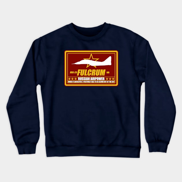 MIG-29 Fulcrum Crewneck Sweatshirt by TCP